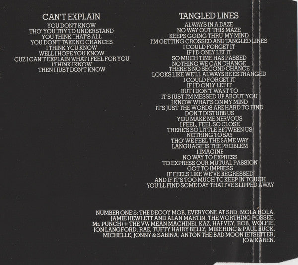 Senseless Things : Can't Do Anything (CD, Single)