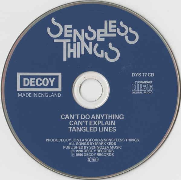 Senseless Things : Can't Do Anything (CD, Single)