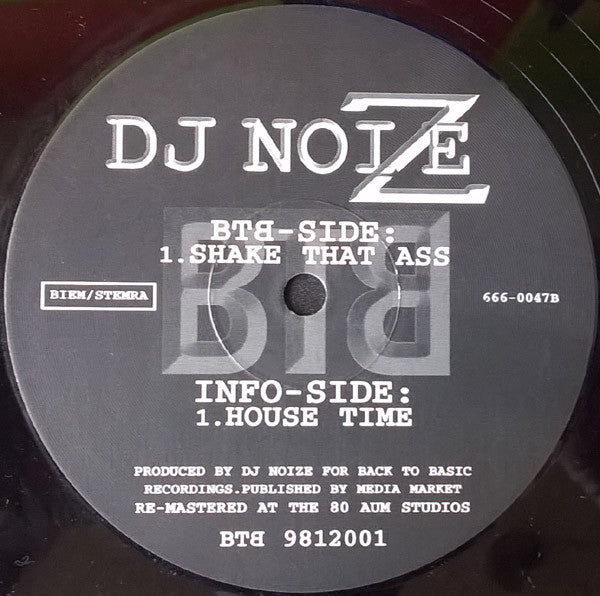 DJ Noise (2) : Shake That Ass (12")