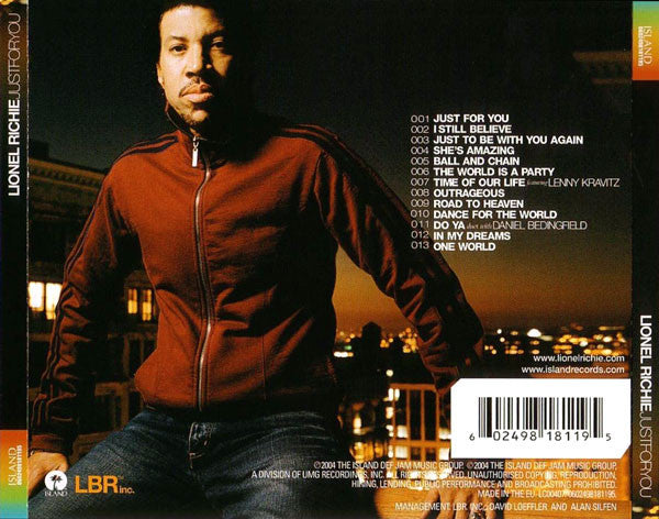 Lionel Richie : Just For You (CD, Album)