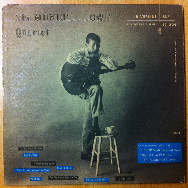 The Mundell Lowe Quartet : The Mundell Lowe Quartet (LP, Album, Mono)