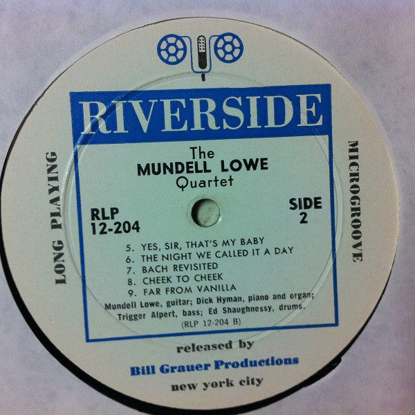 The Mundell Lowe Quartet : The Mundell Lowe Quartet (LP, Album, Mono)