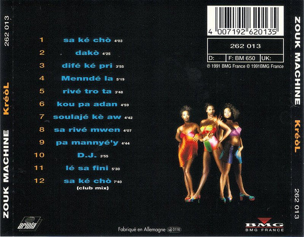Zouk Machine : Kréòl (CD, Album)
