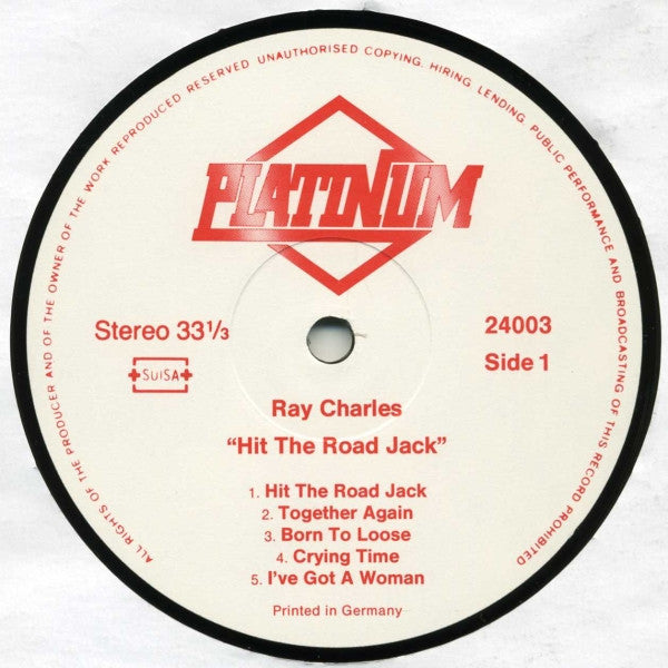 Ray Charles : Hit The Road Jack (LP, Comp)