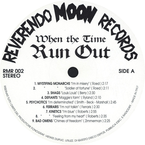 Various : When The Time Run Out (Minnesota Vs Michigan) (LP, Comp, Ltd, Num)