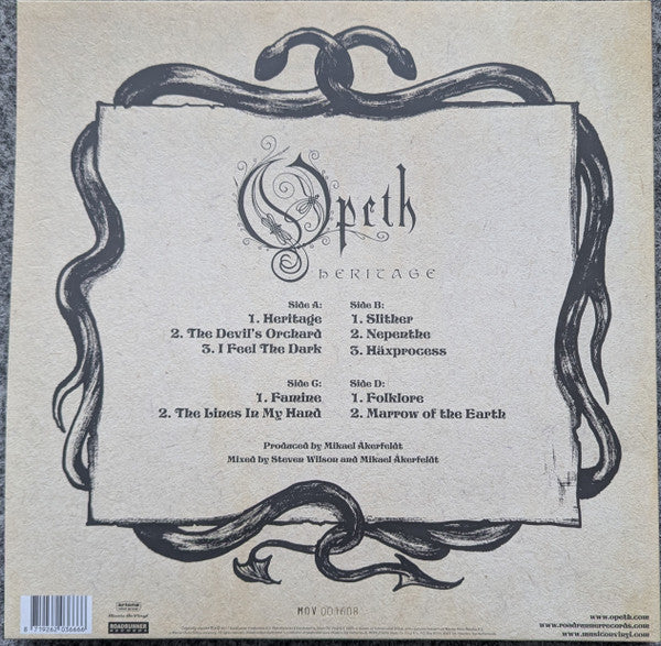 Opeth : Heritage (2xLP, Album, Ltd, RE, Bla)