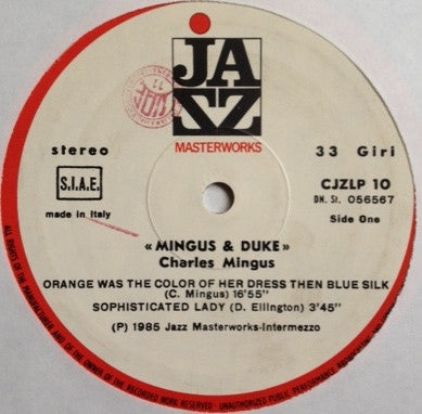 Charles Mingus : Mingus & Duke (LP, Comp)