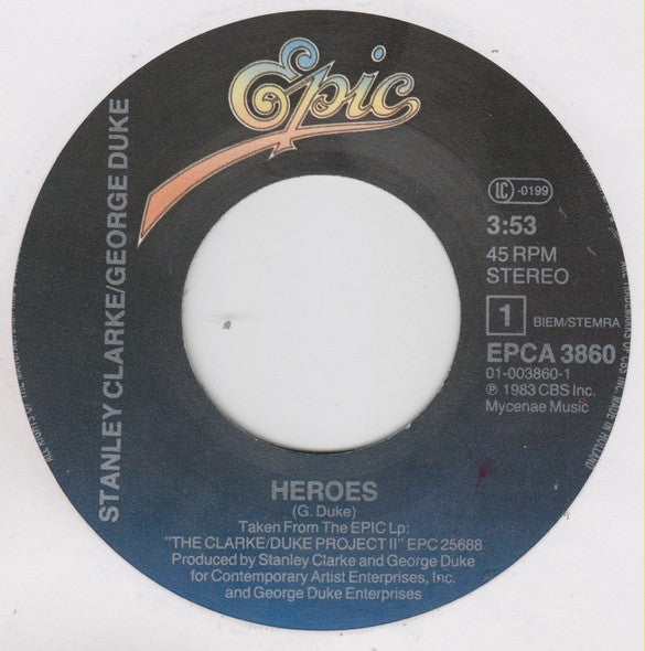 Stanley Clarke/George Duke : Heroes (7", Single)