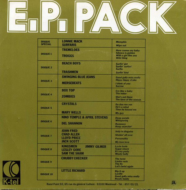 The Crystals / Mary Wells : E.P. Pack 5 (7", EP)