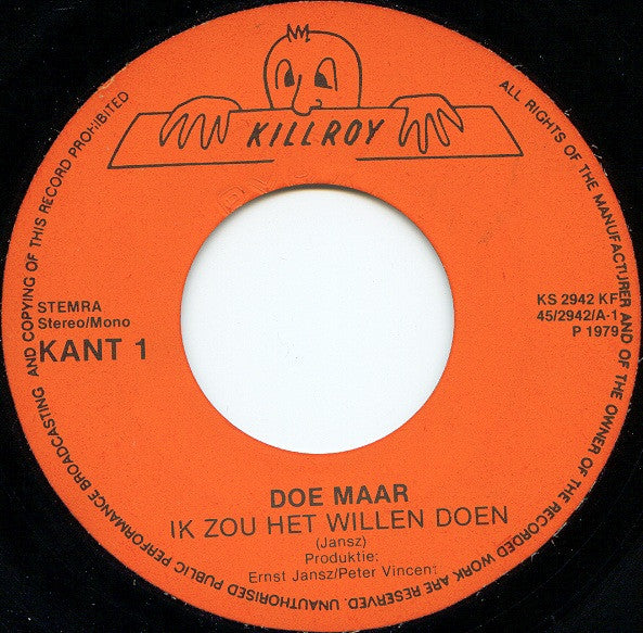 Doe Maar : Ik Zou Het Willen Doen / Regen (7", Single)