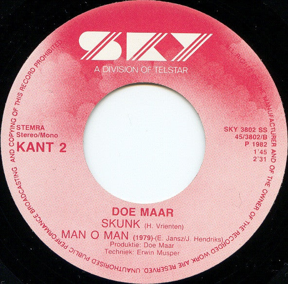 Doe Maar : De Bom (7", Single)