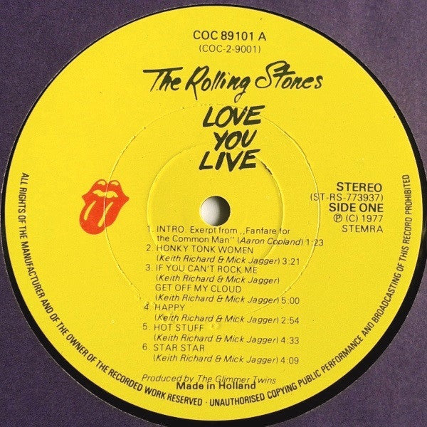 The Rolling Stones : Love You Live (2xLP, Album, Gat)