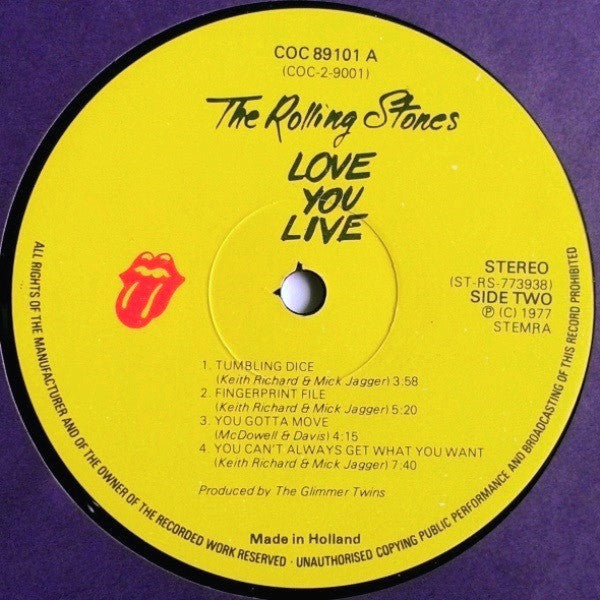 The Rolling Stones : Love You Live (2xLP, Album, Gat)