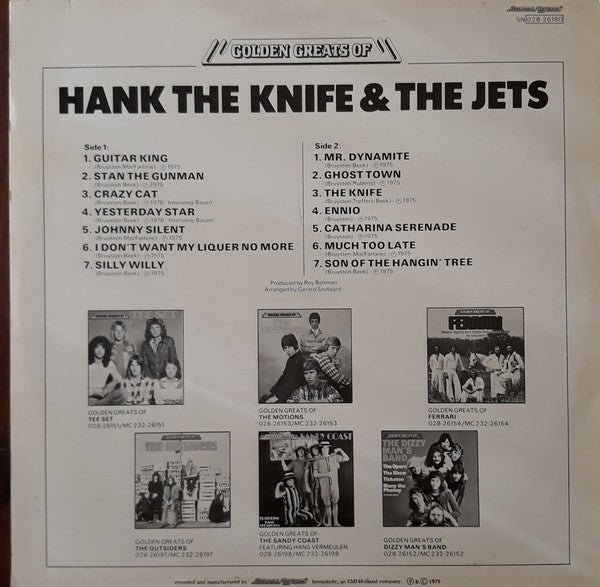 Hank The Knife & The Jets* : Golden Greats Of Hank The Knife & The Jets (LP, Comp)