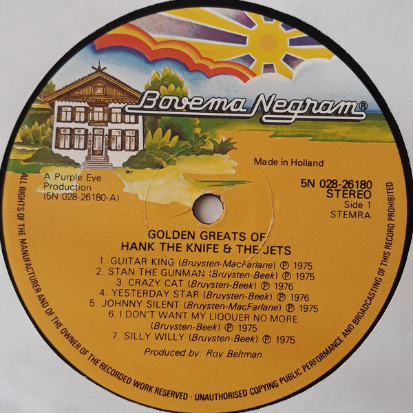 Hank The Knife & The Jets* : Golden Greats Of Hank The Knife & The Jets (LP, Comp)