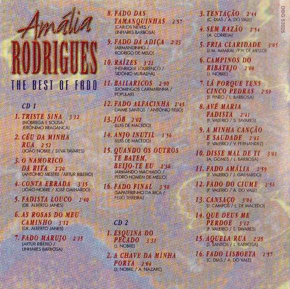 Amália Rodrigues : The Best Of Fado (2xCD, Comp)