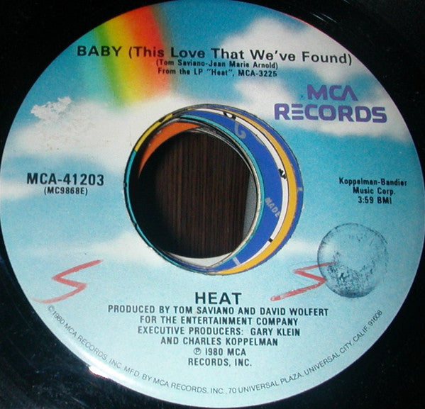 Heat (6) : Baby (This Love That We've Found) (7", Single)