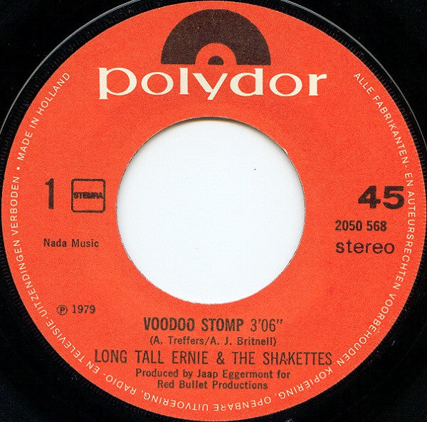 Long Tall Ernie And The Shakers : Voodoo Stomp (7", Single)