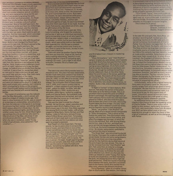 Charlie Parker : One Night In Birdland (2xLP, Album, Mono)