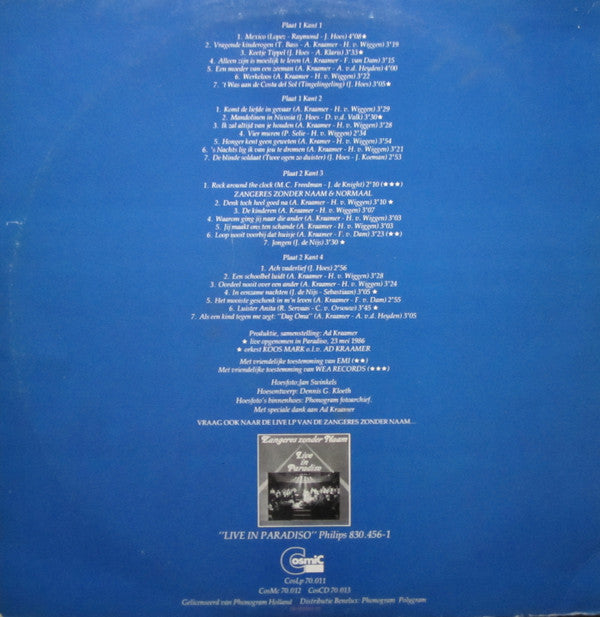 Zangeres Zonder Naam : De Koningin Van Het Levenslied - Een Overzicht Van 50 Jaar (2xLP, Comp)