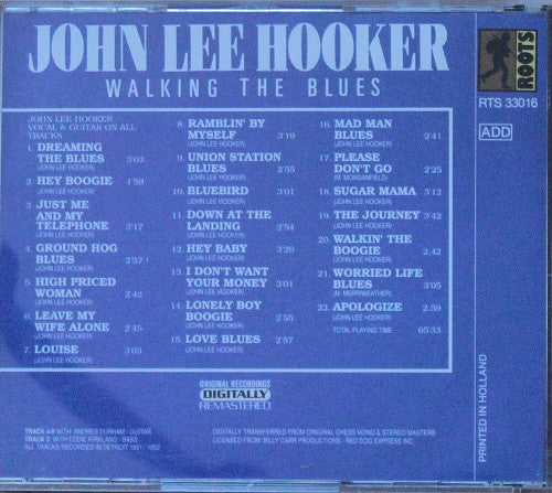 John Lee Hooker : Walking The Blues (CD, Comp, RM)