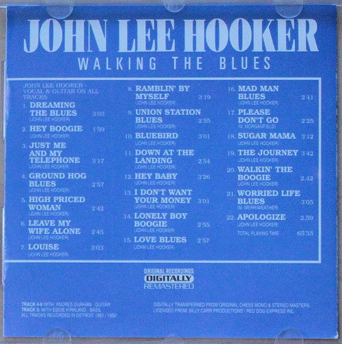 John Lee Hooker : Walking The Blues (CD, Comp, RM)