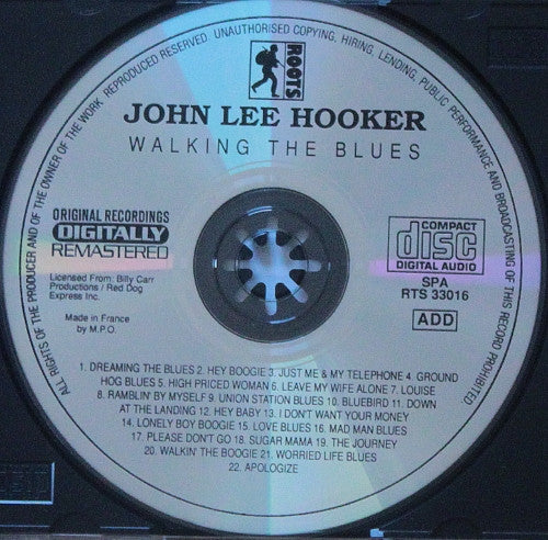 John Lee Hooker : Walking The Blues (CD, Comp, RM)