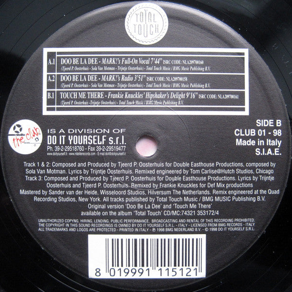 Total Touch : Doo Be La Dee (12")