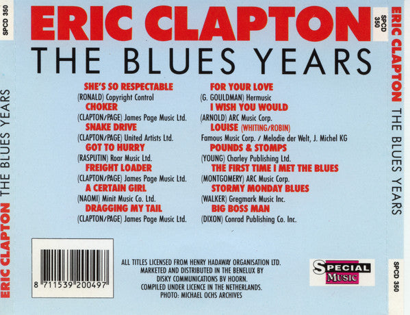 Eric Clapton : The Blues Years 1963 - 1966 (CD, Comp)