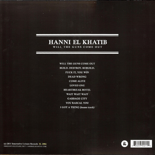 Hanni El Khatib : Will The Guns Come Out (LP, Album)