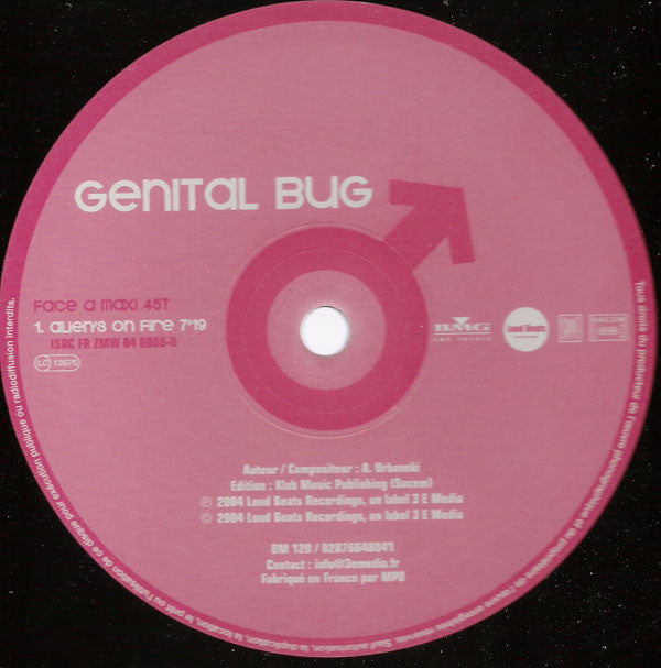 Genital Bug : Alien's On Fire (12")