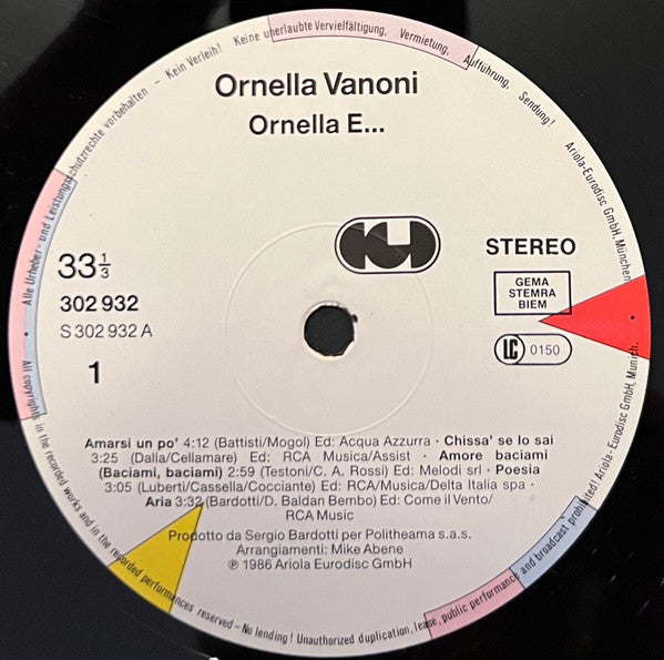 Ornella Vanoni : Ornella &... (2xLP)