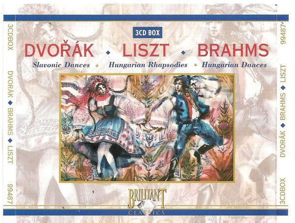 Antonín Dvořák / Johannes Brahms / Franz Liszt : Slavonic Dances  / Hungarian Dances  / Hungarian Rhapsodies (3xCD, Comp)