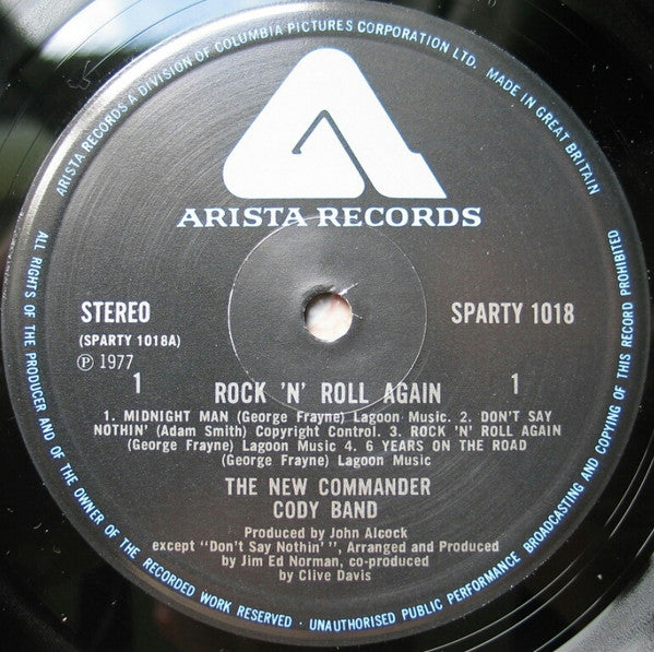 Commander Cody Band : Rock N' Roll Again (LP, Album)