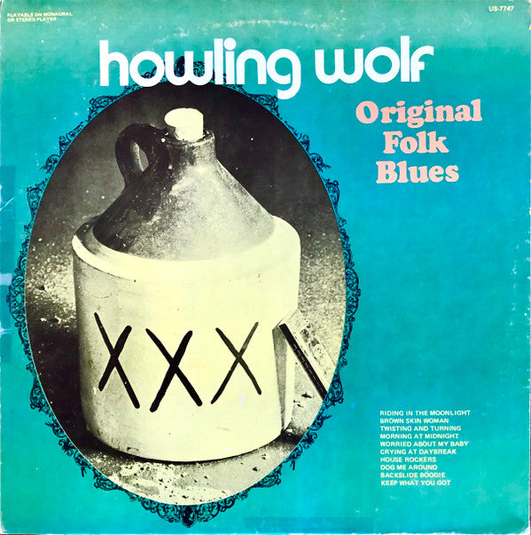 Howlin' Wolf : Original Folk Blues (LP, RE)