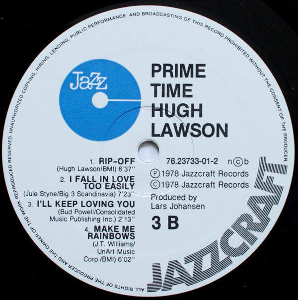 Hugh Lawson : Prime Time (LP, Album)