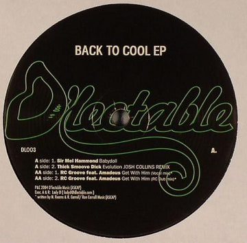 Various : Back To Cool EP (12")