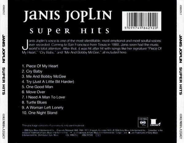 Janis Joplin : Super Hits (CD, Comp)