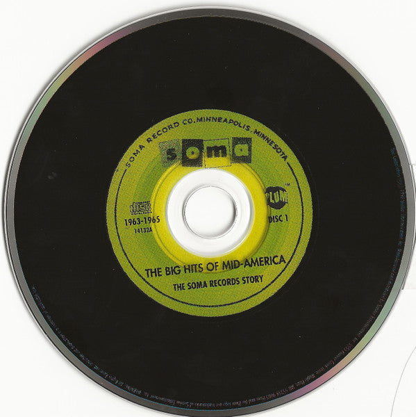Various : The Big Hits Of Mid-America - The Soma Records Story 1963-1967 (2xCD, Comp, RE)