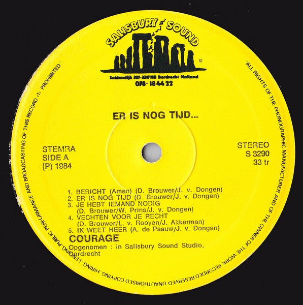 Courage (11) : Er Is Nog Tijd (LP)