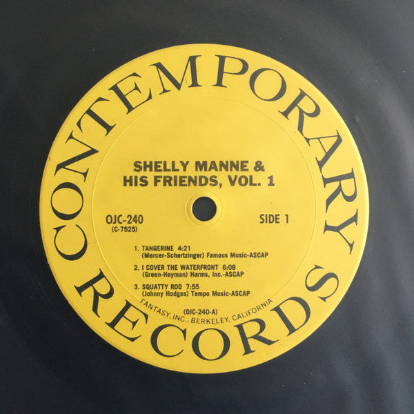 Shelly Manne & His Friends : Shelly Manne & His Friends Vol. 1 (LP, Album, RE)