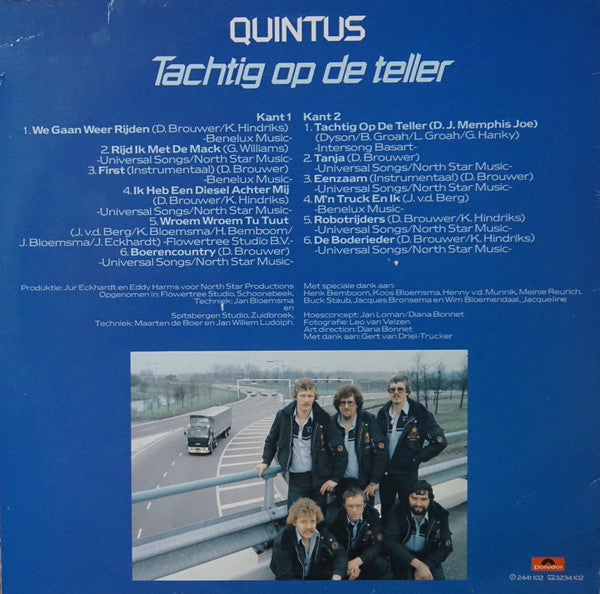 Quintus : Tachtig Op De Teller (LP)