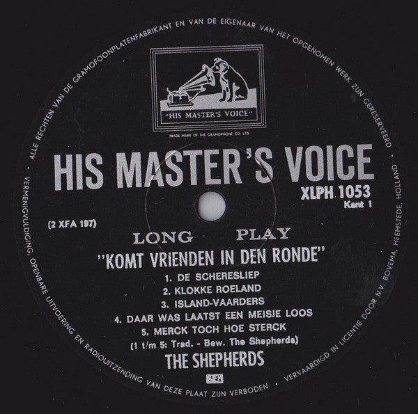 The Shepherds : Komt Vrienden In Den Ronde (LP, RP)