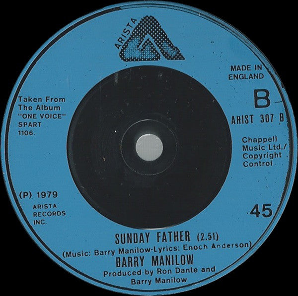 Barry Manilow : Ships (7", Single)