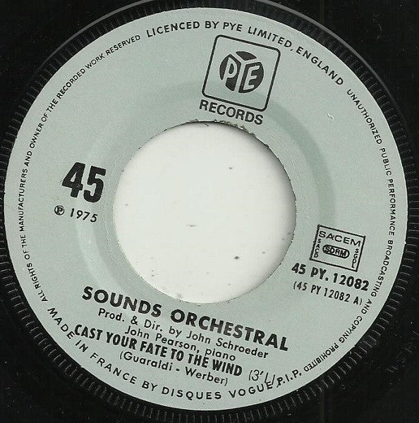Sounds Orchestral : Cast Your Fate To The Wind / Go Home Girl (7", Single, RE)