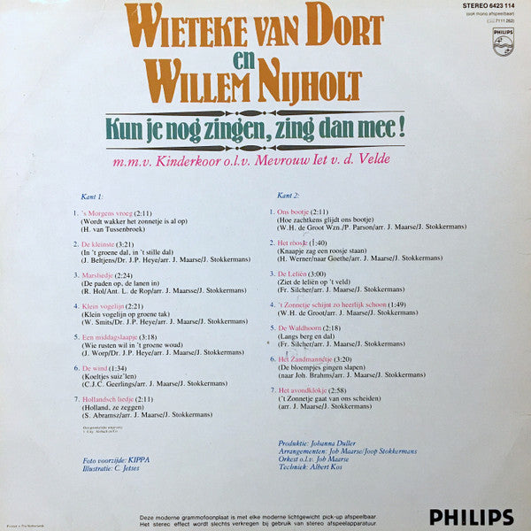 Wieteke van Dort En Willem Nijholt : Kun Je Nog Zingen, Zing Dan Mee (LP, Album)