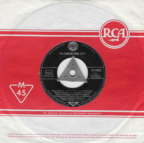 Harry Belafonte : Island In The Sun (7", Single)
