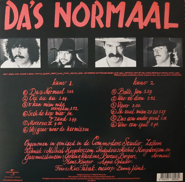 Normaal : Da's Normaal (LP, Album, RE, Red)
