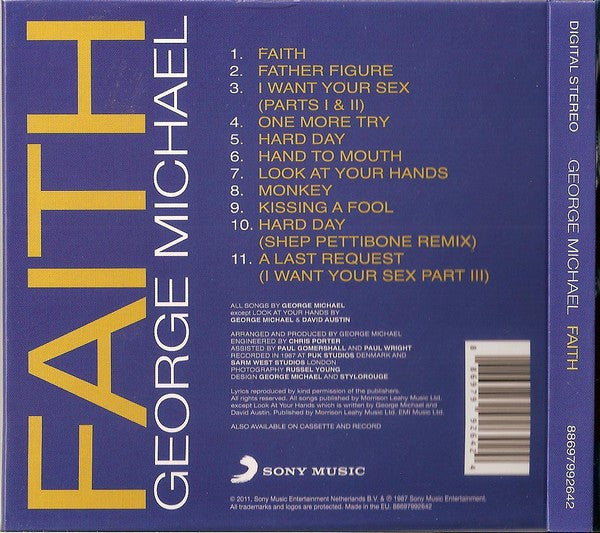 George Michael : Faith (CD, Album, Ltd, RE, Dig)