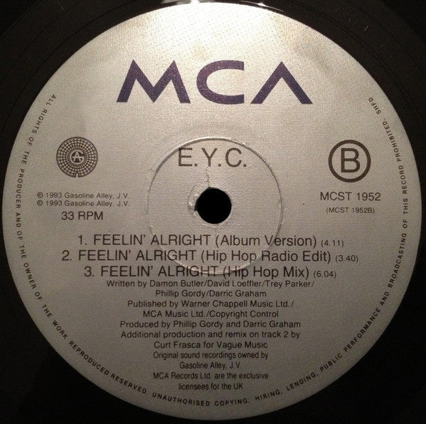 E.Y.C. : Feelin' Alright (12")